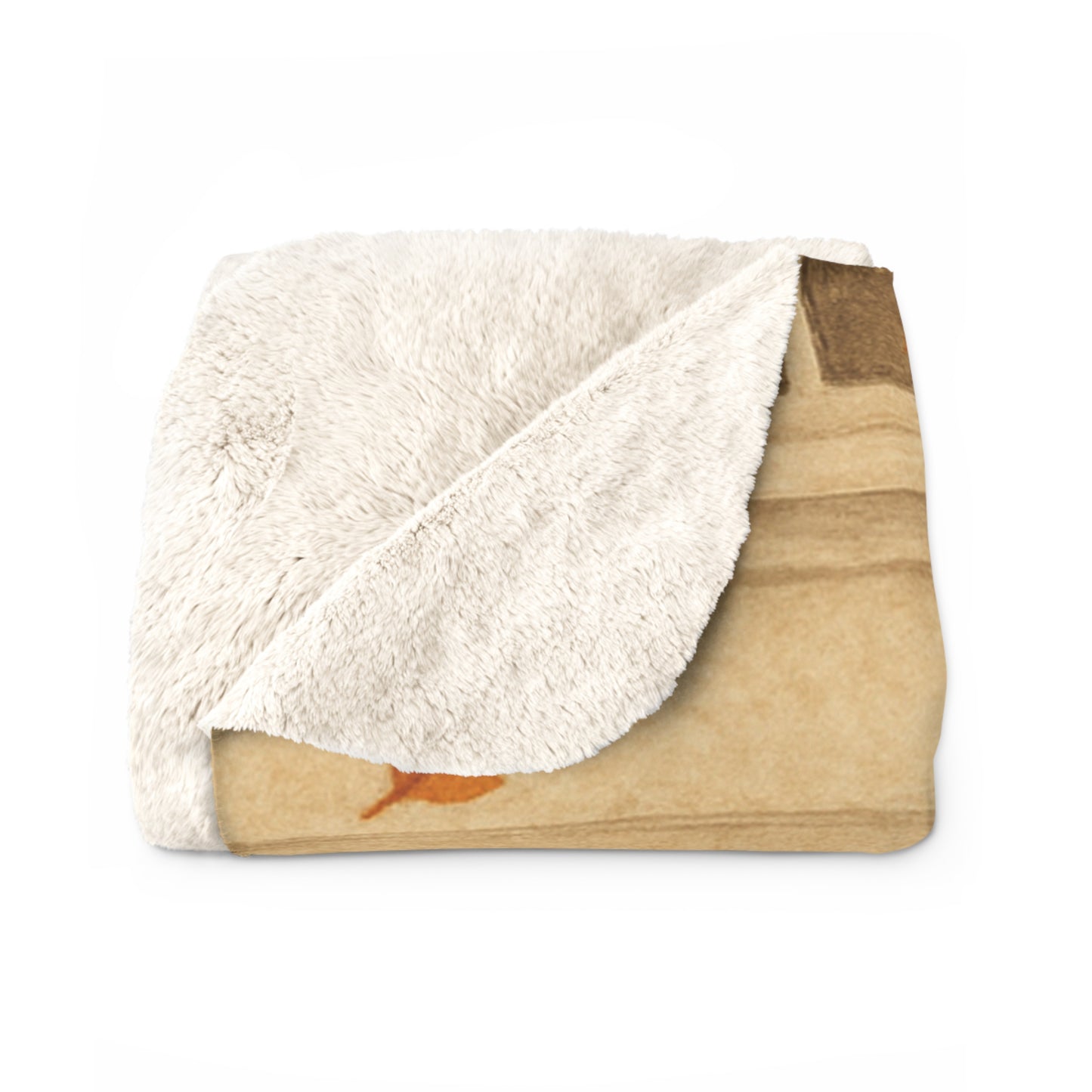 Personalized Fall Blanket Gather & Give Thanks Sherpa Fleece Custom Name Autumn Throw in 2 Sizes