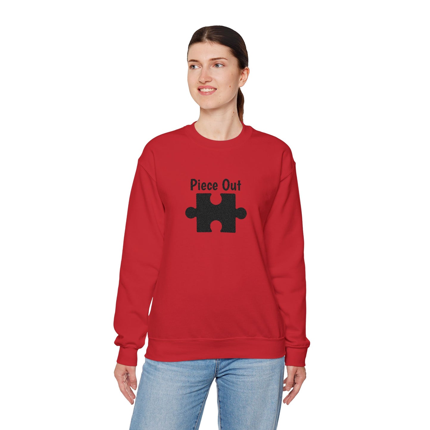 Piece Out Embroidered Sweatshirt | Puzzle Couples Hoodie | Matching Anniversary Gift | His & Hers Couple's Outfit