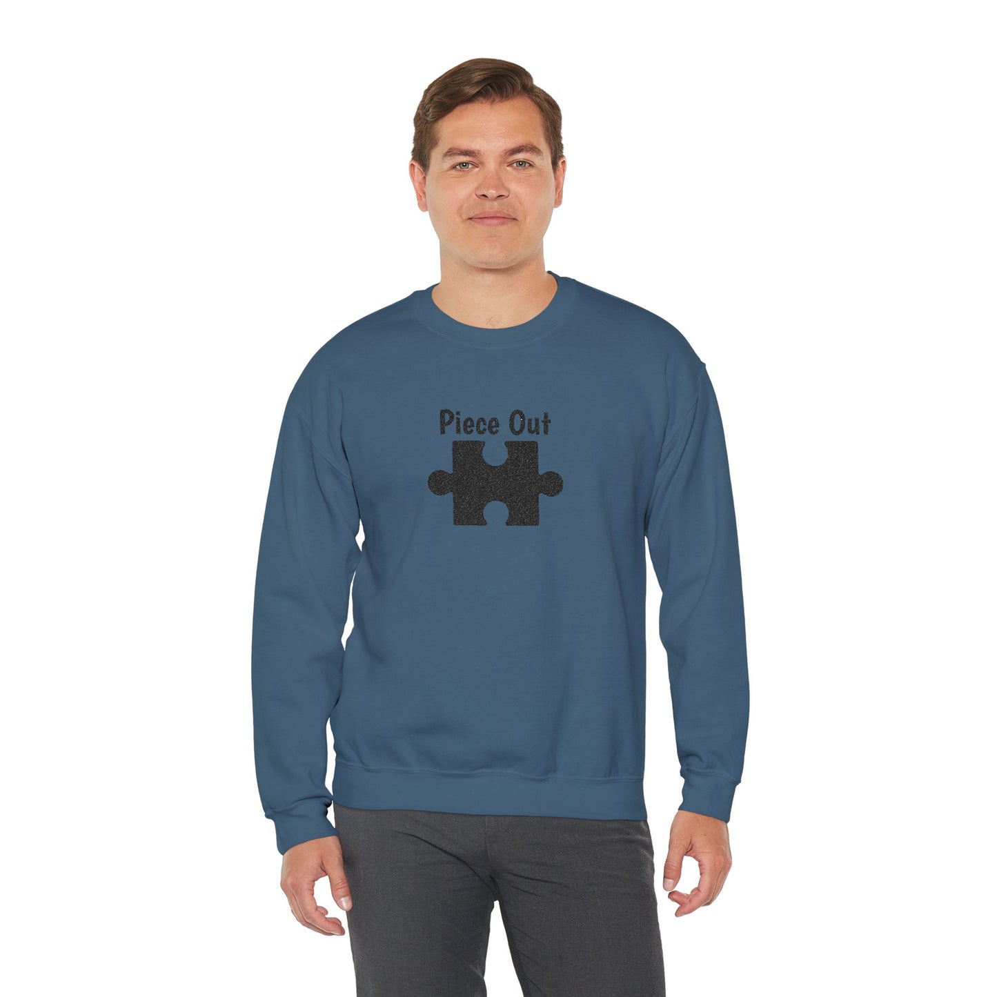 Piece Out Embroidered Sweatshirt | Puzzle Couples Hoodie | Matching Anniversary Gift | His & Hers Couple's Outfit