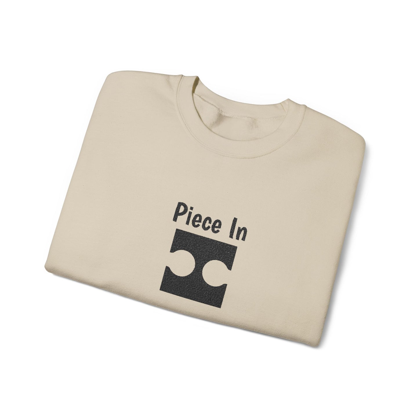 Piece In Embroidered Sweatshirt | Couples Puzzle Crewneck | Matching His & Hers Anniversary Gift | Cozy Unisex Hoodie