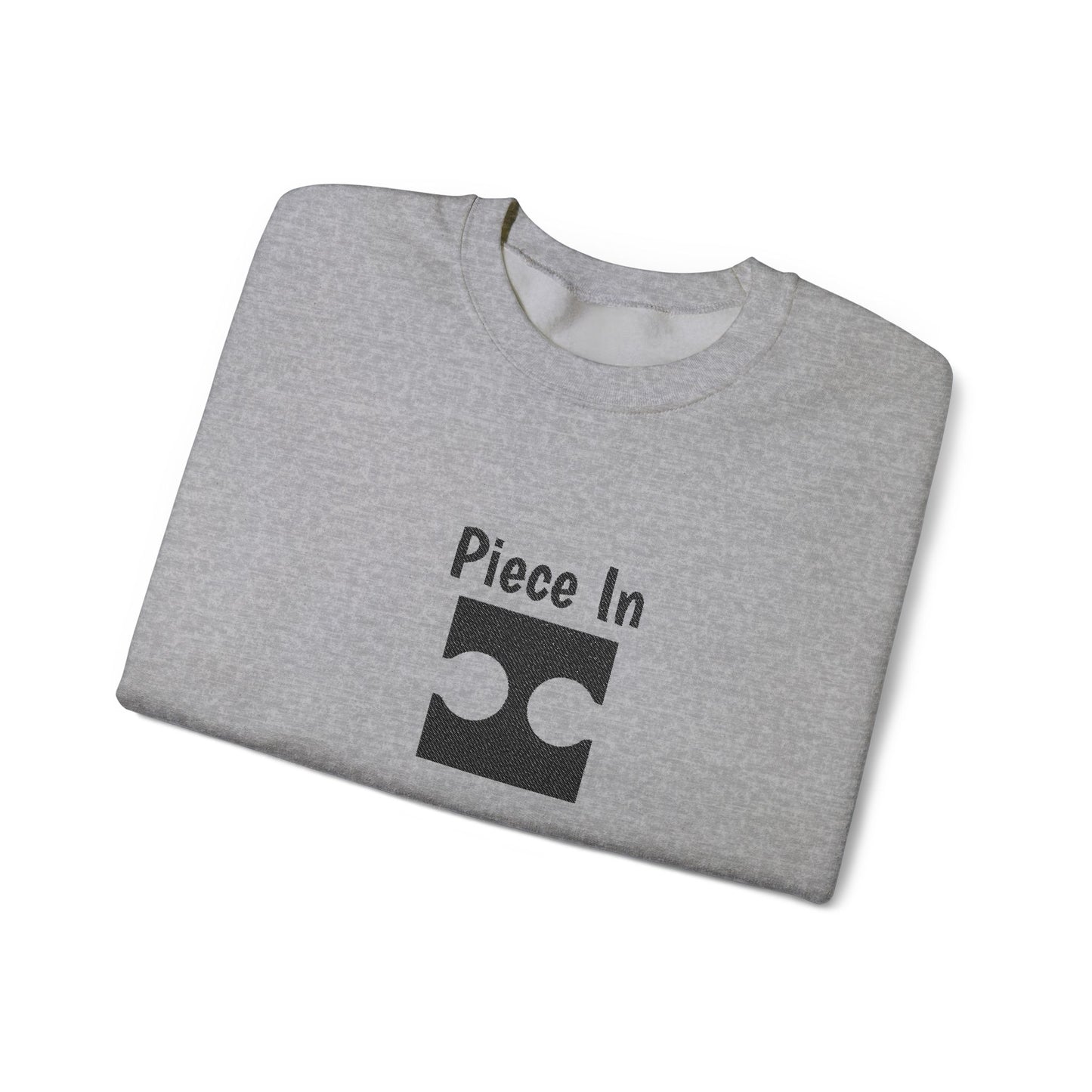 Piece In Embroidered Sweatshirt | Couples Puzzle Crewneck | Matching His & Hers Anniversary Gift | Cozy Unisex Hoodie