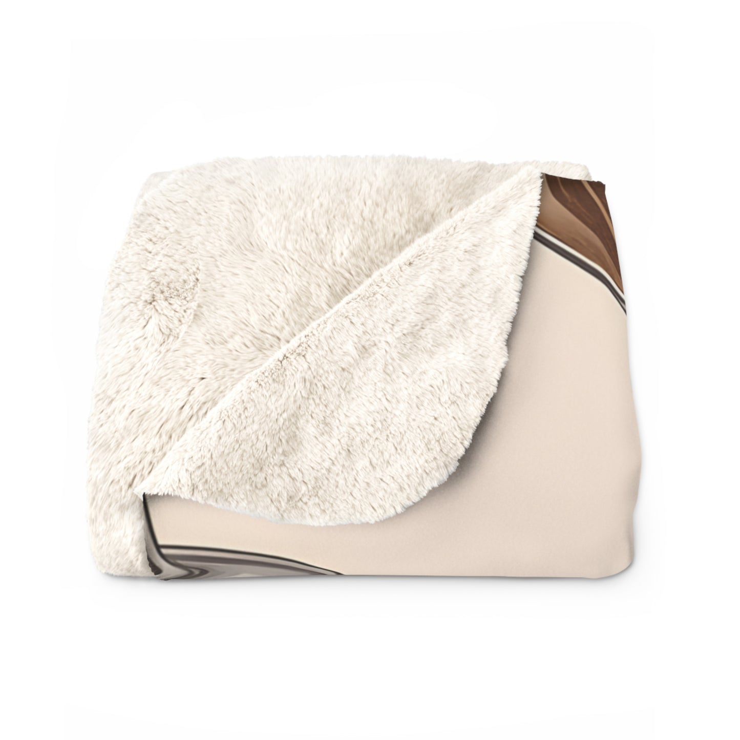 Cozy Sherpa Fleece Blanket with Cocktail & Chocolate Print Soft Throw for Living Room, Bar Lounge, or Gift 2 Sizes