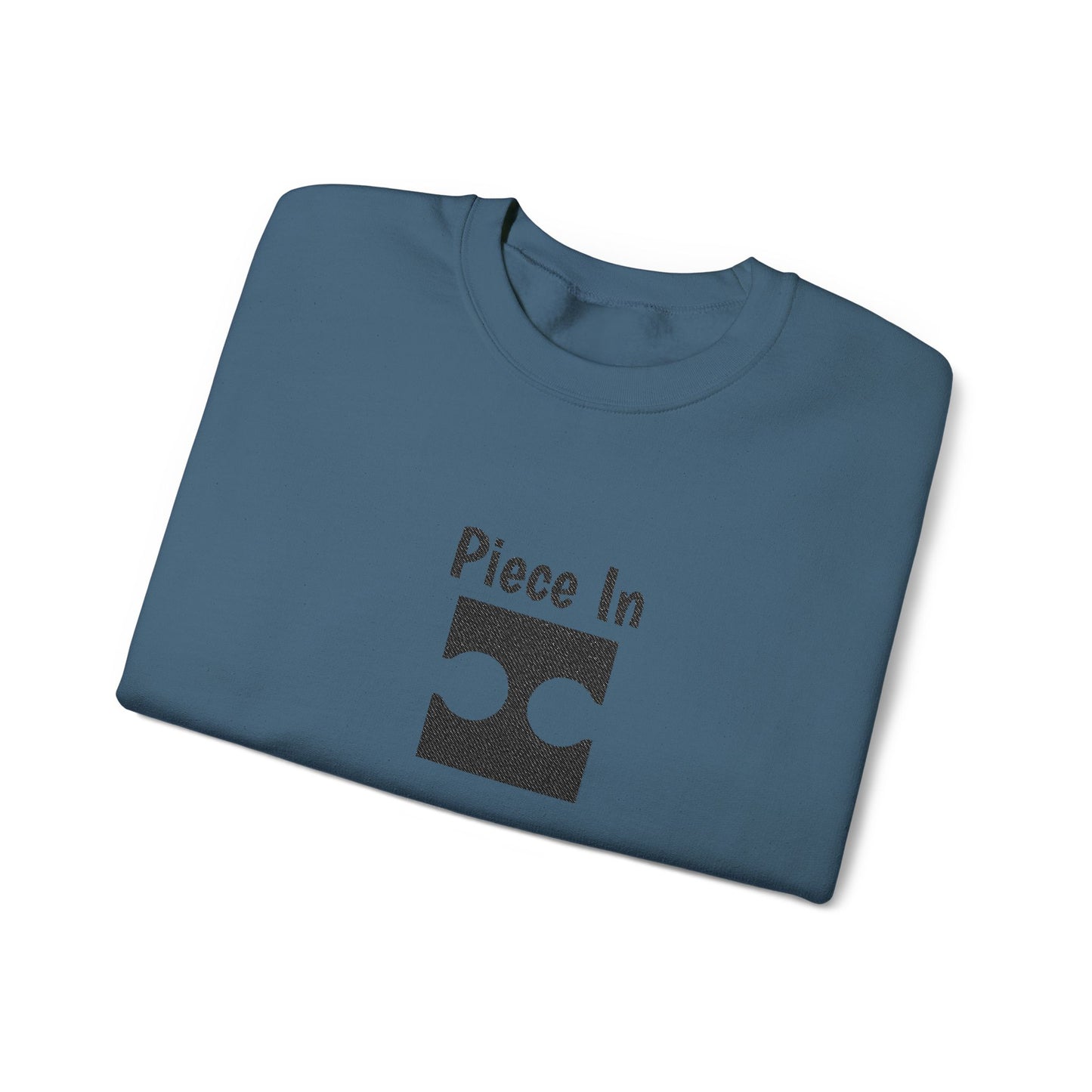 Piece In Embroidered Sweatshirt | Couples Puzzle Crewneck | Matching His & Hers Anniversary Gift | Cozy Unisex Hoodie