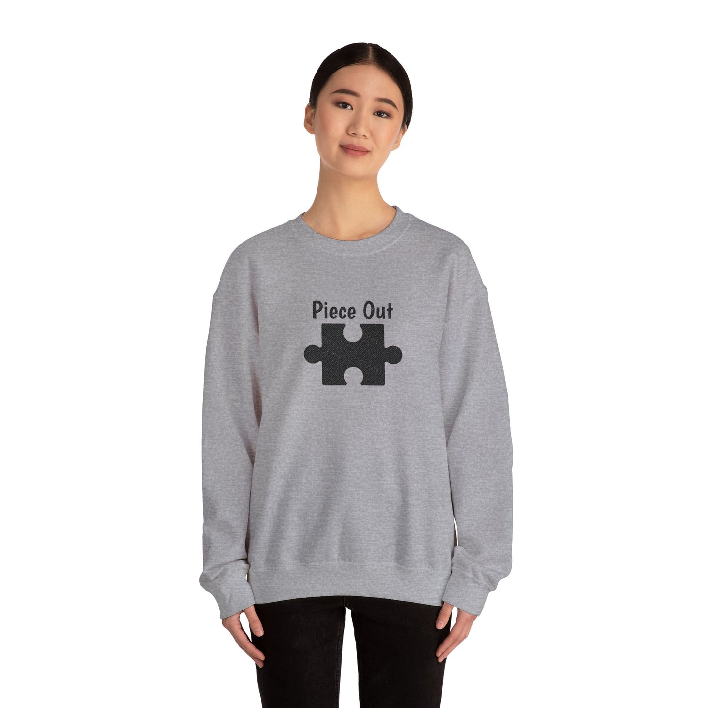 Piece Out Embroidered Sweatshirt | Puzzle Couples Hoodie | Matching Anniversary Gift | His & Hers Couple's Outfit