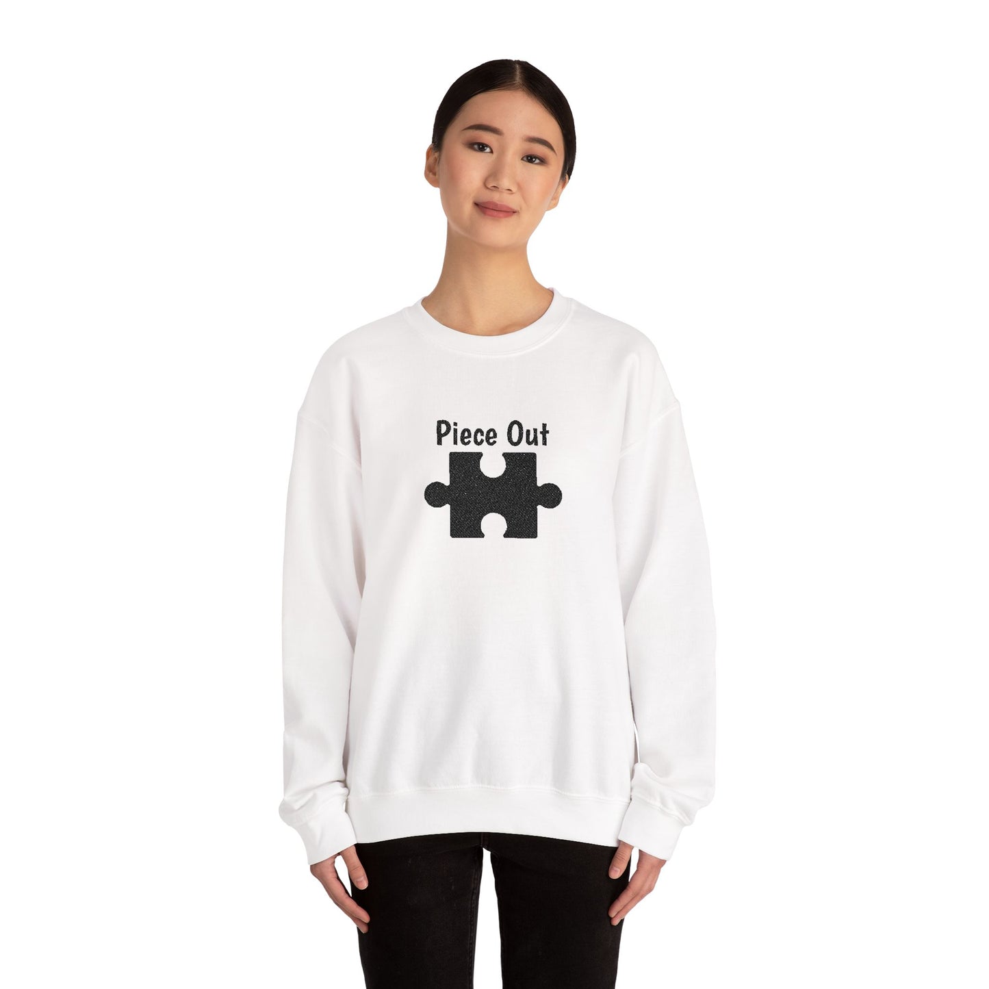 Piece Out Embroidered Sweatshirt | Puzzle Couples Hoodie | Matching Anniversary Gift | His & Hers Couple's Outfit