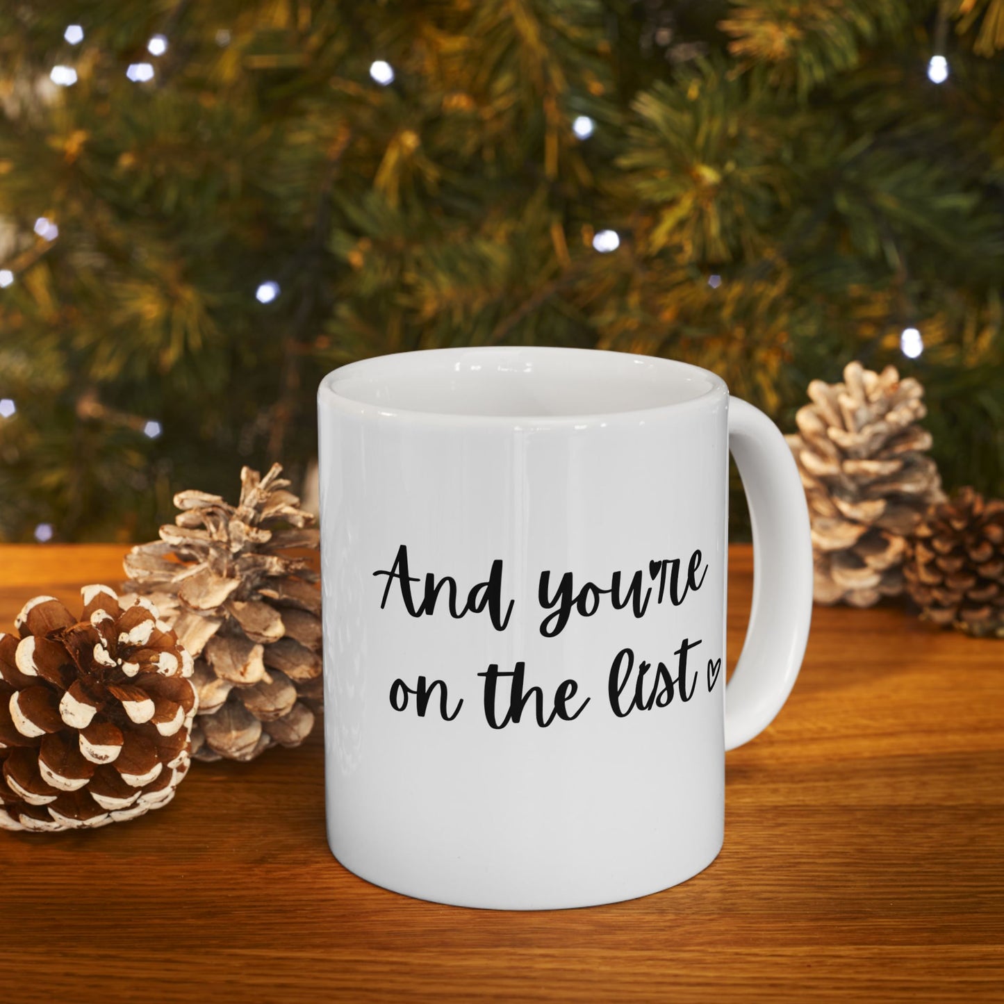 Thankful Coffee Mug | Gratitude List Design with Positive Affirmation | Inspirational Gift for Coffee Lovers