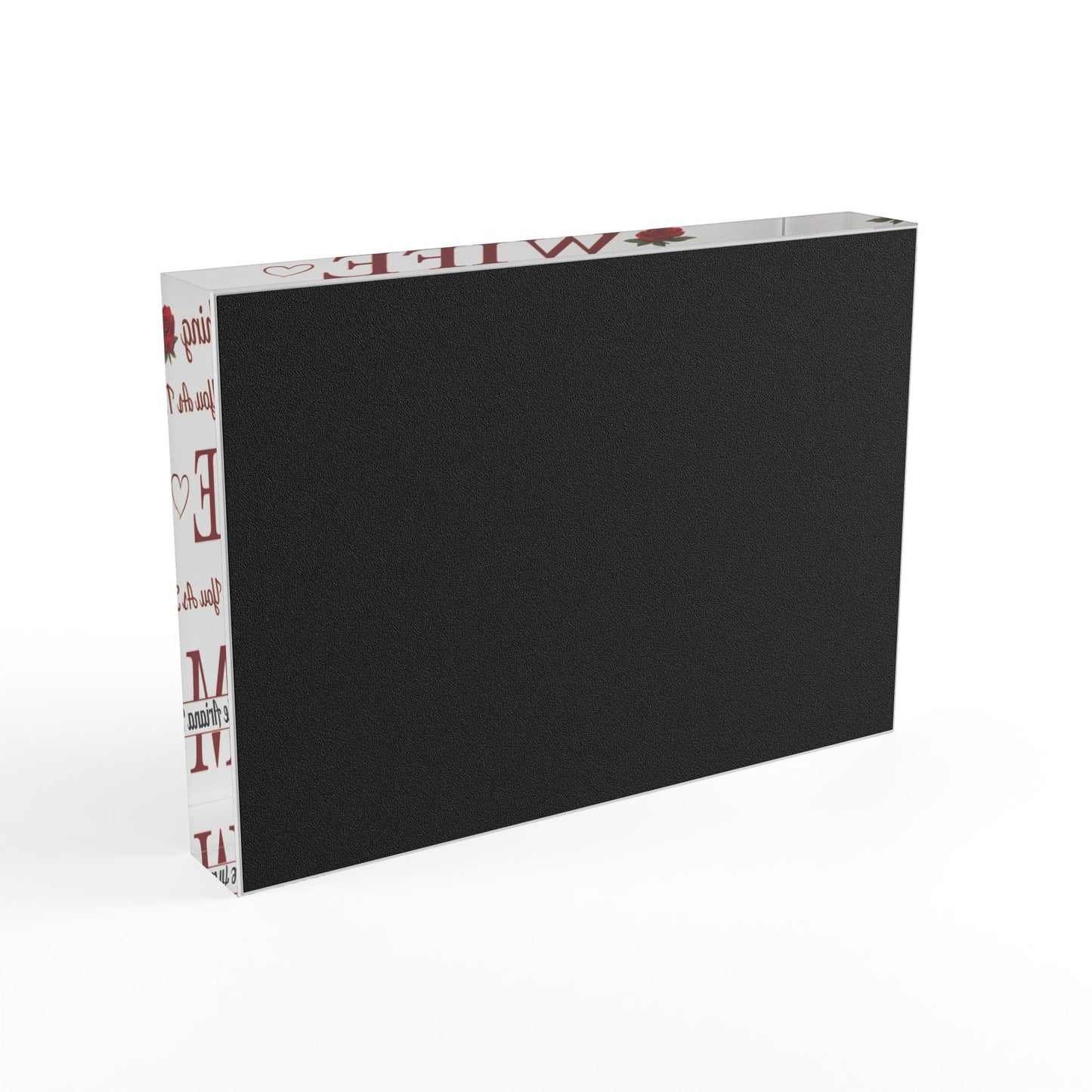 Personalized Wife & Mom Acrylic Block with Custom Names Inside MOM - Romantic Gift From Husband