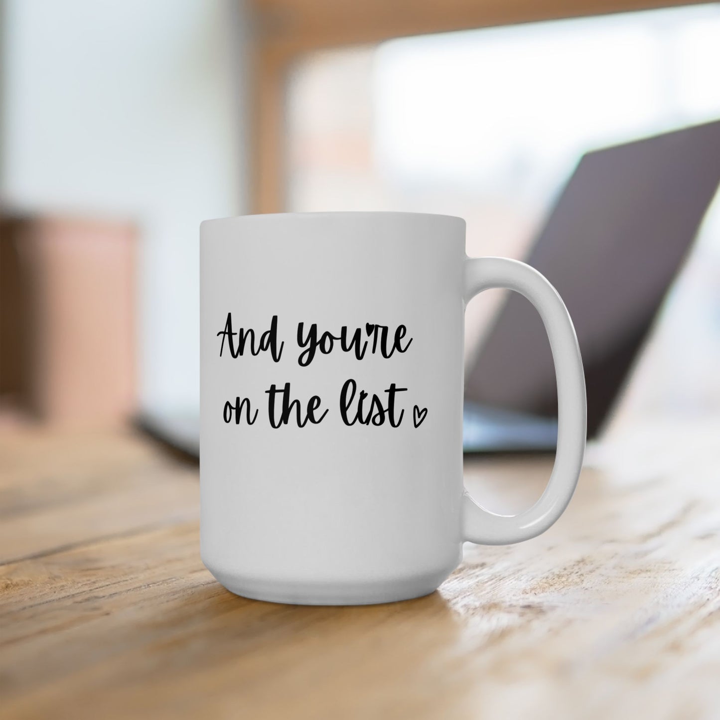 Thankful Coffee Mug | Gratitude List Design with Positive Affirmation | Inspirational Gift for Coffee Lovers