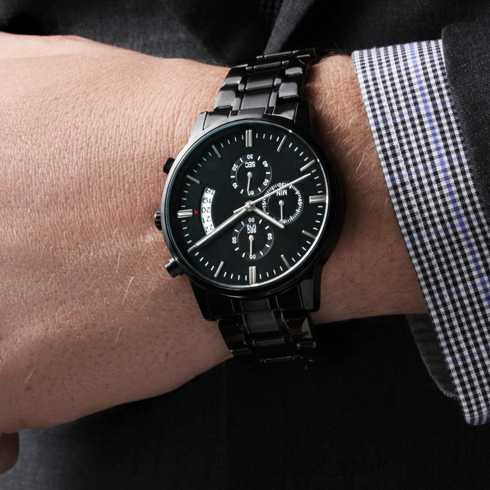 “To My Husband” Custom Engraved Watch – A Gift That Speaks From the Heart