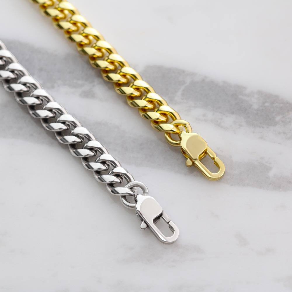 To My Husband Cuban Link Chain – Ball & Chain Gift from Wife