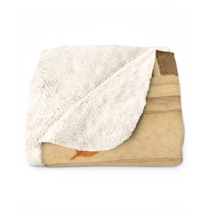Personalized Fall Blanket Gather & Give Thanks Sherpa Fleece Custom Name Autumn Throw in 2 Sizes