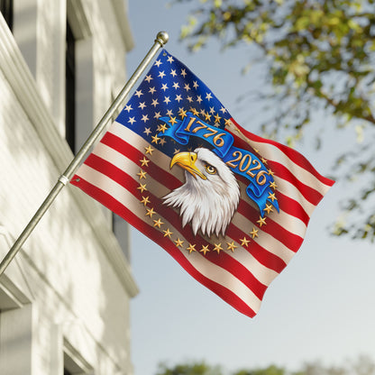 1776–2026 America 250 Eagle Flag | Double-Sided Patriotic USA Anniversary Flag