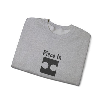 Piece In Embroidered Sweatshirt | Couples Puzzle Crewneck | Matching His & Hers Anniversary Gift | Cozy Unisex Hoodie