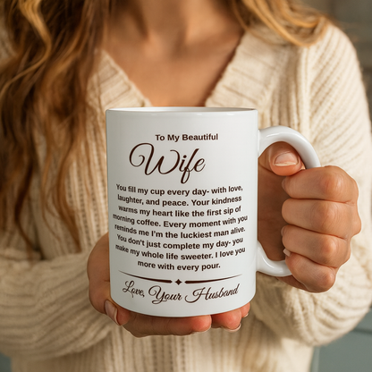 You Fill My Cup 11oz or 15oz Mug Romantic Coffee Mug Gift for Wife