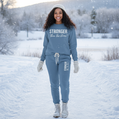 Stronger Than The Storm Sweatshirt  Cozy & Empowering Gift