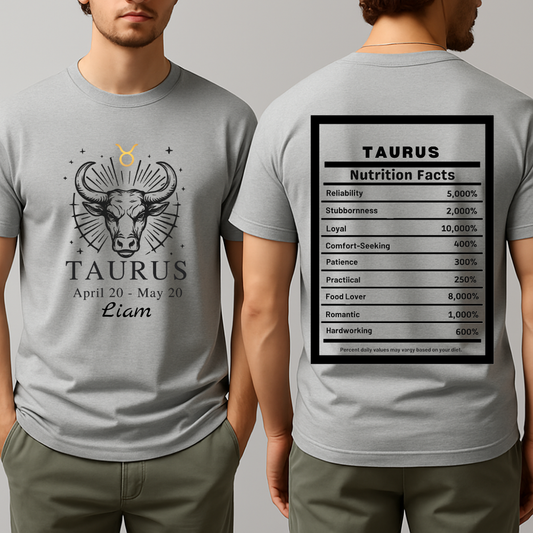 Taurus Bull Zodiac T-Shirt | Astrology April 20 to May 20