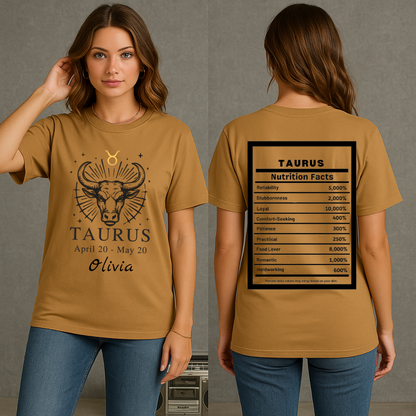 Taurus Bull Zodiac T-Shirt | Astrology April 20 to May 20