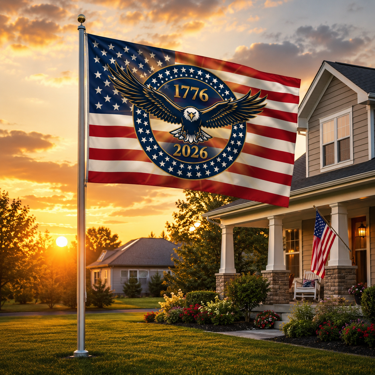 America 250th Anniversary Eagle Flag (1776–2026)