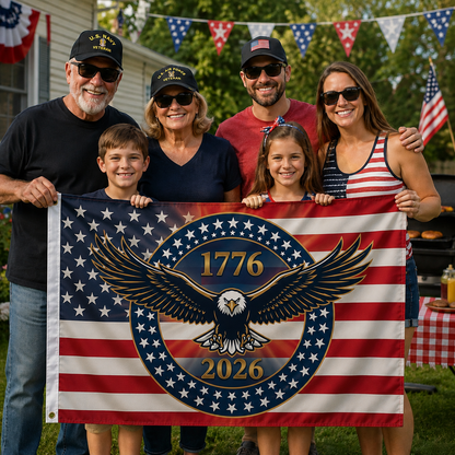 America 250th Anniversary Eagle Flag (1776–2026)