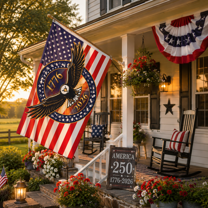 America 250th Anniversary Eagle Flag (1776–2026)