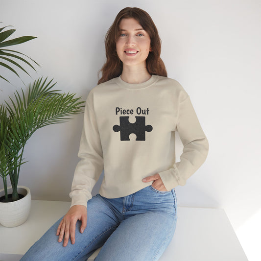 Piece Out Embroidered Sweatshirt | Puzzle Couples Hoodie | Matching Anniversary Gift | His & Hers Couple's Outfit