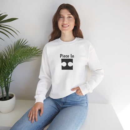 Piece In Embroidered Sweatshirt | Couples Puzzle Crewneck | Matching His & Hers Anniversary Gift | Cozy Unisex Hoodie