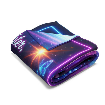 Heartfelt Dad Gift Blanket Encouraging Daughter’s Strength Daily