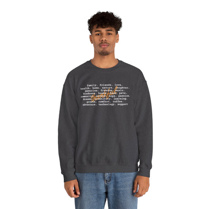 Thankful Sweatshirt Cozy Fall Apparel with a Gratitude List