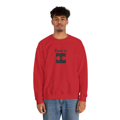 Piece In Embroidered Sweatshirt | Couples Puzzle Crewneck | Matching His & Hers Anniversary Gift | Cozy Unisex Hoodie