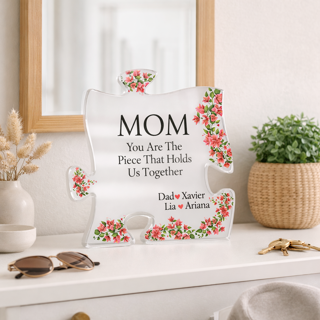 Personalized Mom Puzzle Acrylic Family Gift