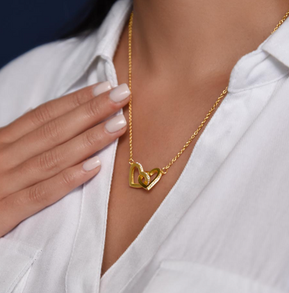 Interlocking Hearts Necklace — A Father's Promise, Always