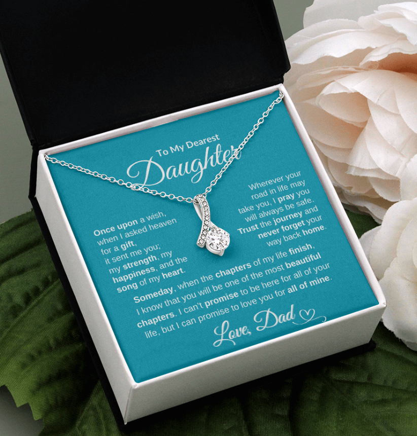 Dad To Daughter Alluring Beauty Necklace Forever Love