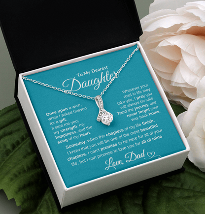 Dad To Daughter Alluring Beauty Necklace Forever Love