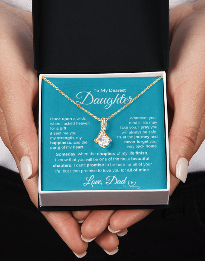 Dad To Daughter Alluring Beauty Necklace Forever Love