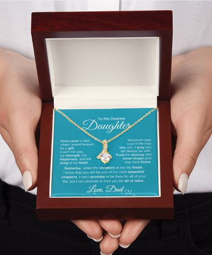 Dad To Daughter Alluring Beauty Necklace Forever Love