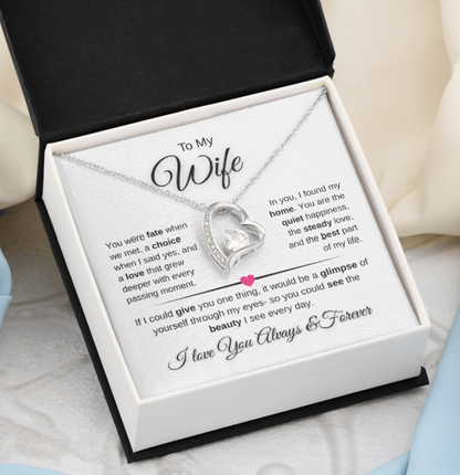 Forever Love Necklace Celebrating Marriage And Home