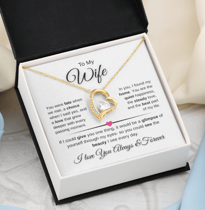 Forever Love Necklace Celebrating Marriage And Home