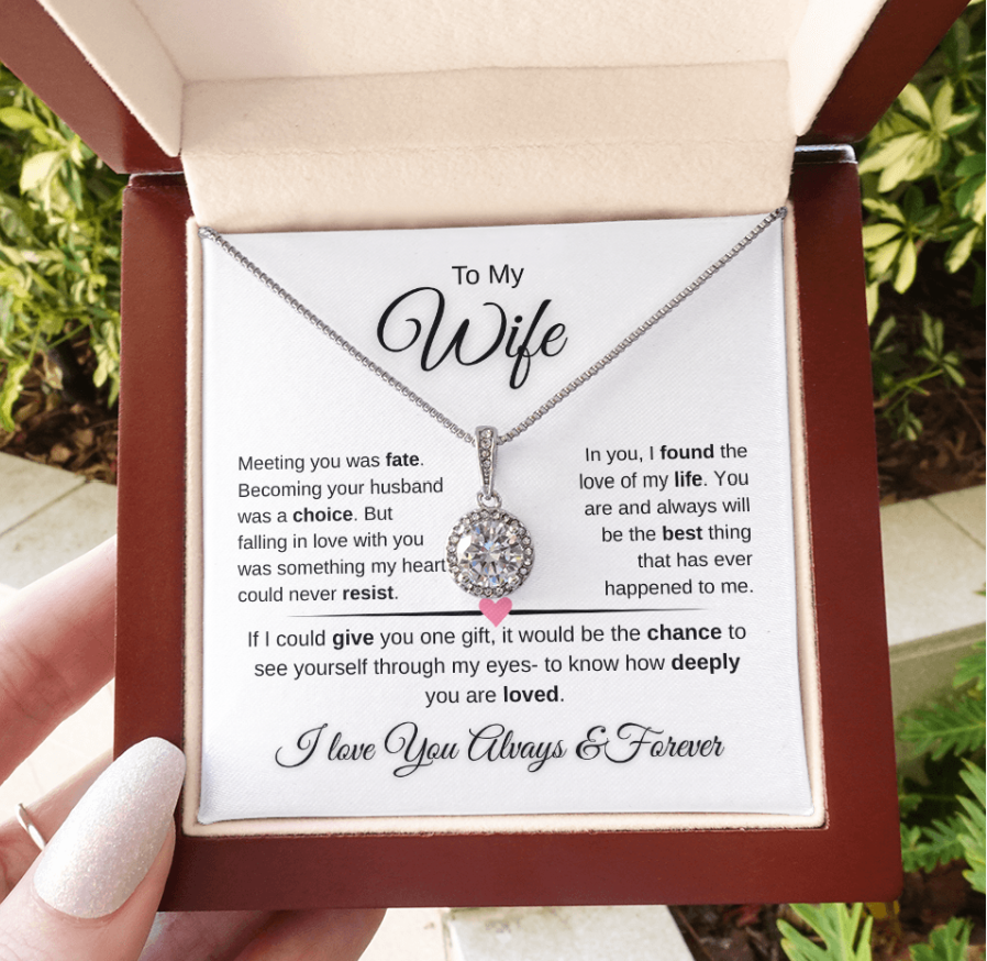 To My Wife Eternal Hope Love Necklace (22)