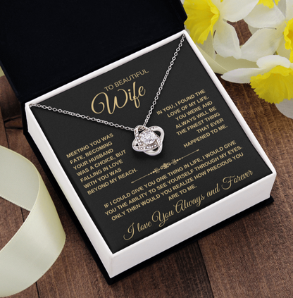 To My Wife Love Knot Necklace Gift (24)