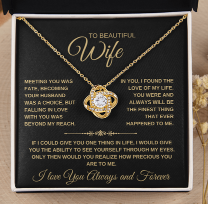 To My Wife Love Knot Necklace Gift (24)