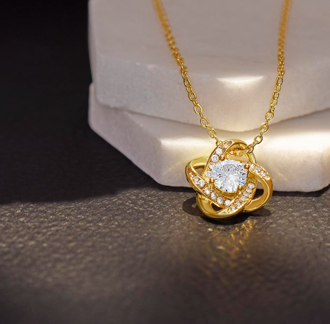 To My Wife Love Knot Necklace Gift (24)