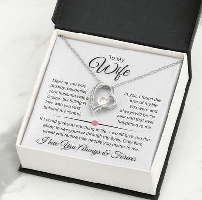 Sparkling Forever Love Necklace Romantic Wife Gift (26)