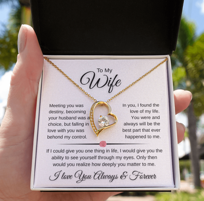 Sparkling Forever Love Necklace Romantic Wife Gift (26)