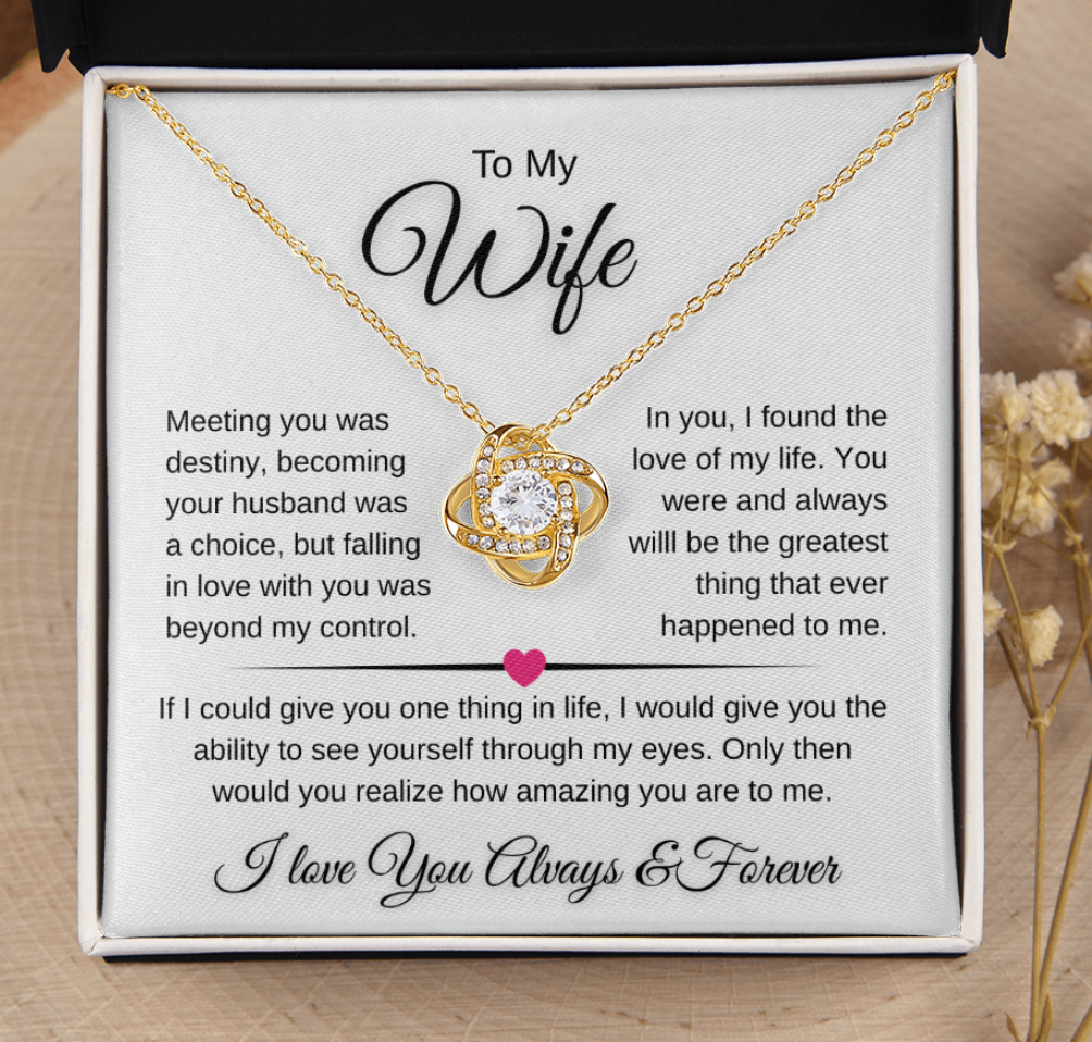 Unbreakable Love Knot Necklace For My Wife (27)