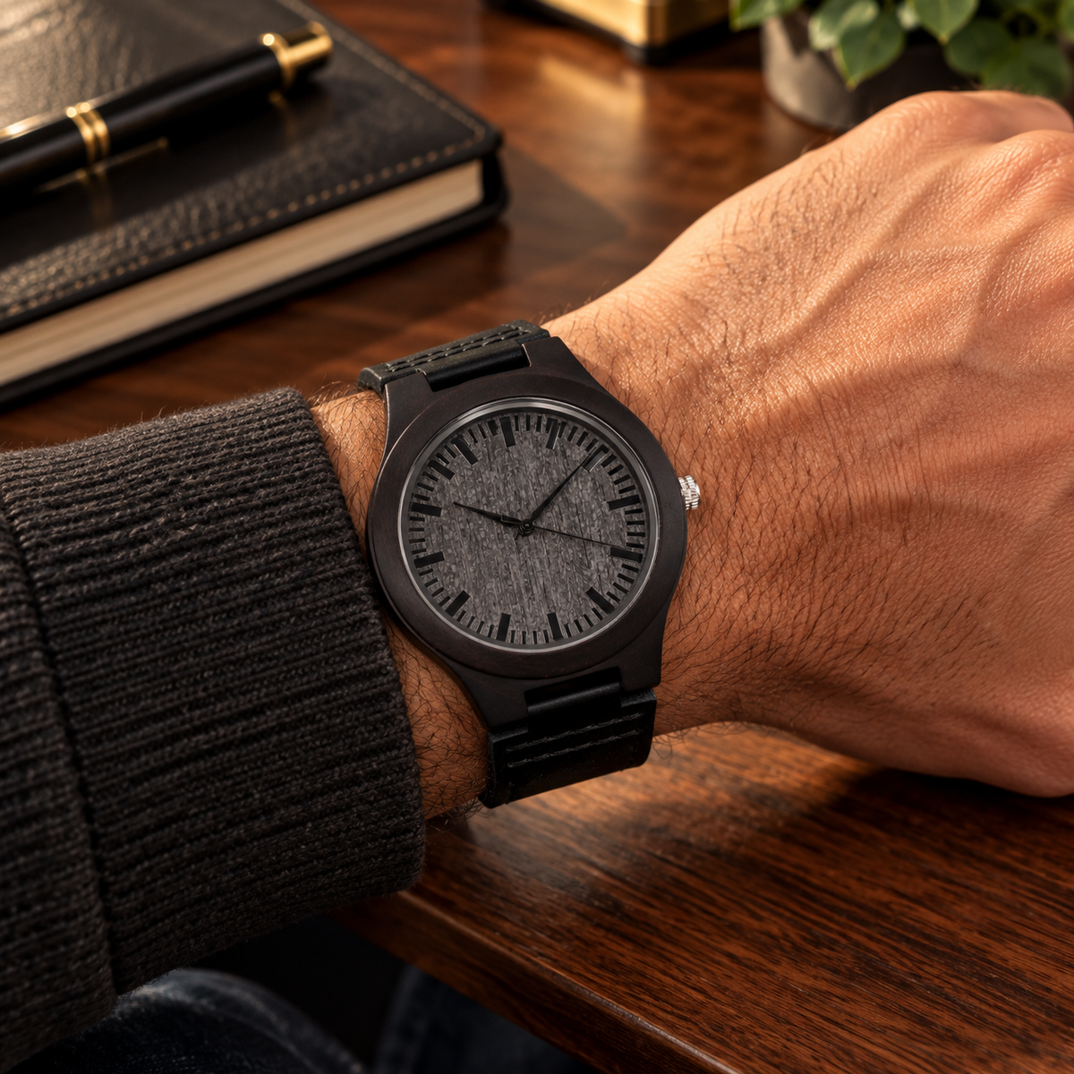 To My Husband Wooden Watch from Wife | Funny Anniversary Gift