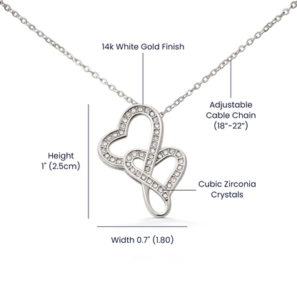 To My Granddaughter Heart-to-Heart Necklace – Love, Grandma