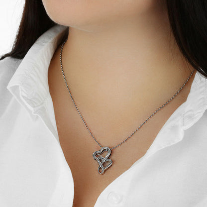To My Granddaughter Heart-to-Heart Necklace – Love, Grandma