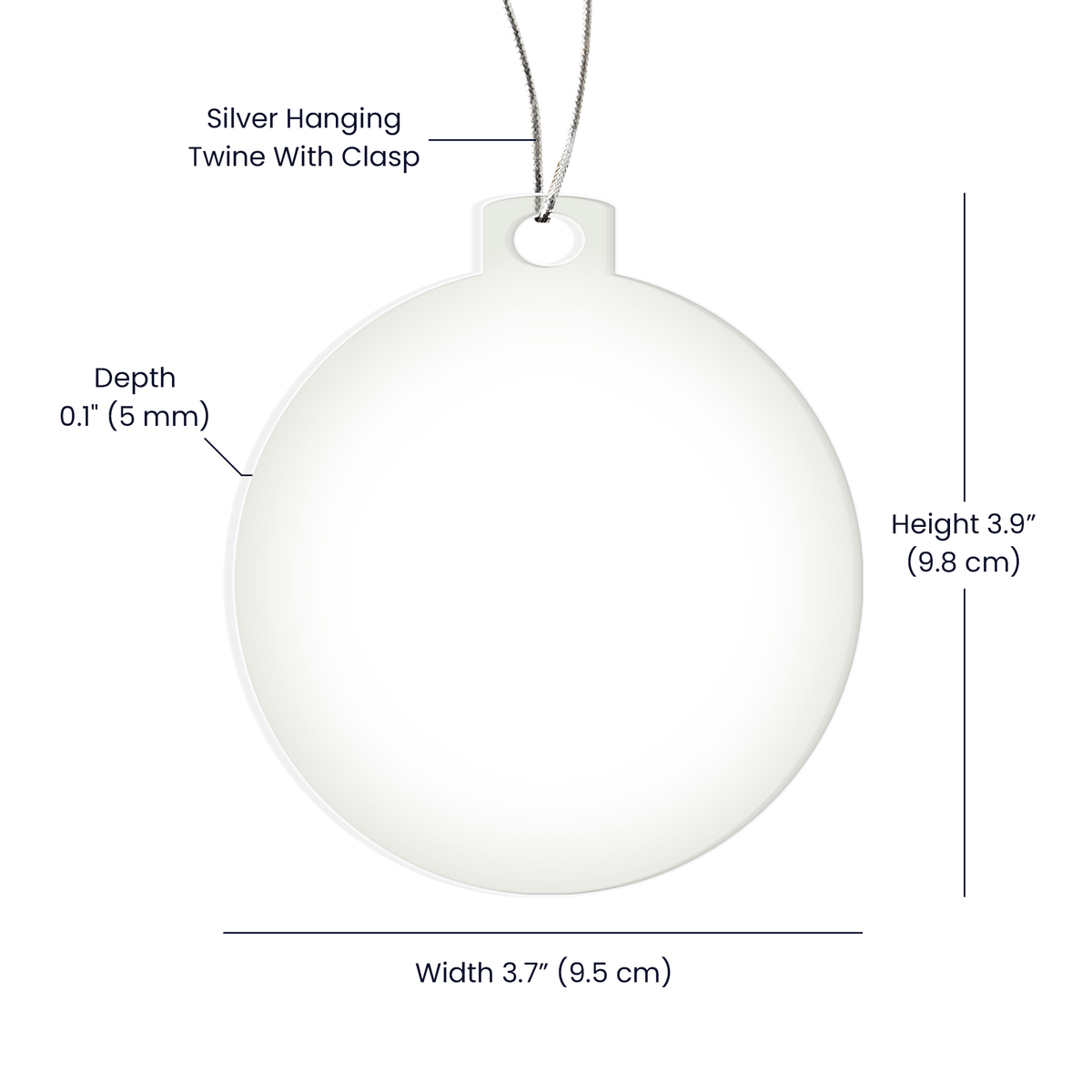 Our Christmas Crew Personalized Family Ornament – Double-Sided Acrylic