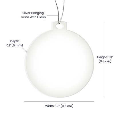 Our Christmas Crew Personalized Family Ornament – Double-Sided Acrylic