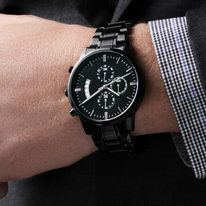 “To My Husband” Custom Engraved Watch – A Gift That Speaks From the Heart